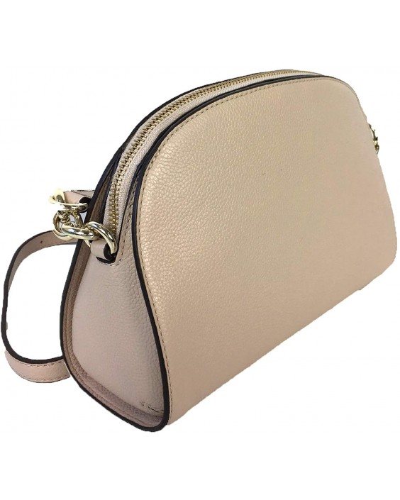 Kabelka Kate Spade Studded Kožená Tori Half Moon Crossbody, Warm Beige