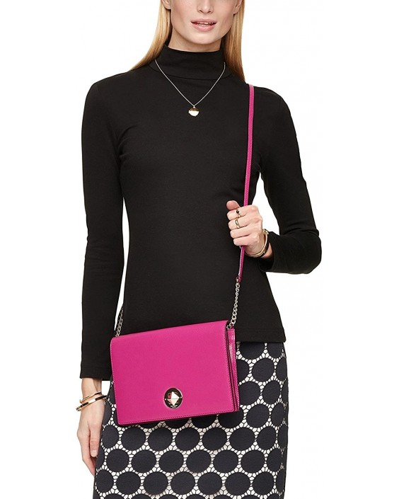 Kabelka Kate Spade Grand Street Calico Kožená Crossbody, Sweetheart Pink