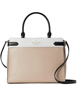 Kabelka Kate Spade Staci Cameron Large Satchel Warm Beige Multi Colorblock Crossbody