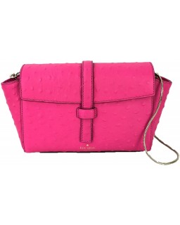 Kabelka Kate Spade Riverside Street Ostrich Embossed Emmie Crossbody, Radish Pink