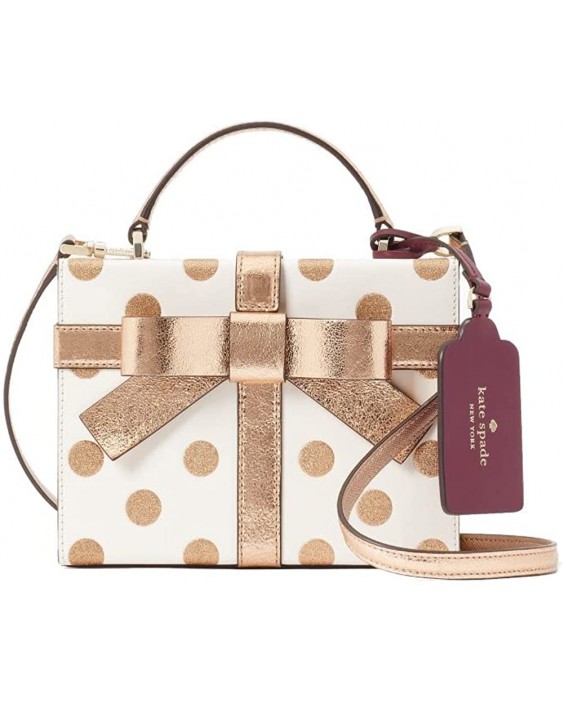 Kabelka Kate Spade New York Wrapping Party Gift Box Crossbody (Parchment Gold)