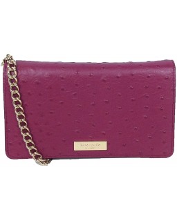 Kabelka Kate Spade Alexander Ave Ostrich Embossed Isabeli Crossbody, Red Plum