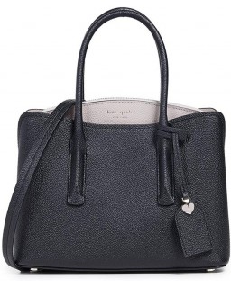 Kabelka Kate Spade New York Margaux Medium Satchel, Black/Warm Taupe, One Size