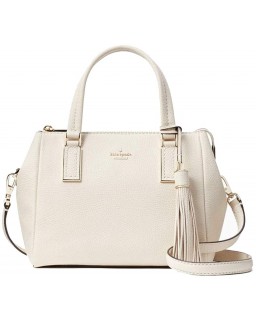 Kabelka Kate Spade New York Naomi Small Kožená Satchel Crossbody, Soft Limestone