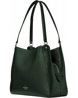 Kabelka Kate Spade New York Leila Medium Triple Compartment Kožená Deep Evergreen