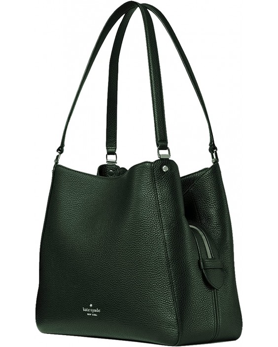 Kabelka Kate Spade New York Leila Medium Triple Compartment Kožená Deep Evergreen