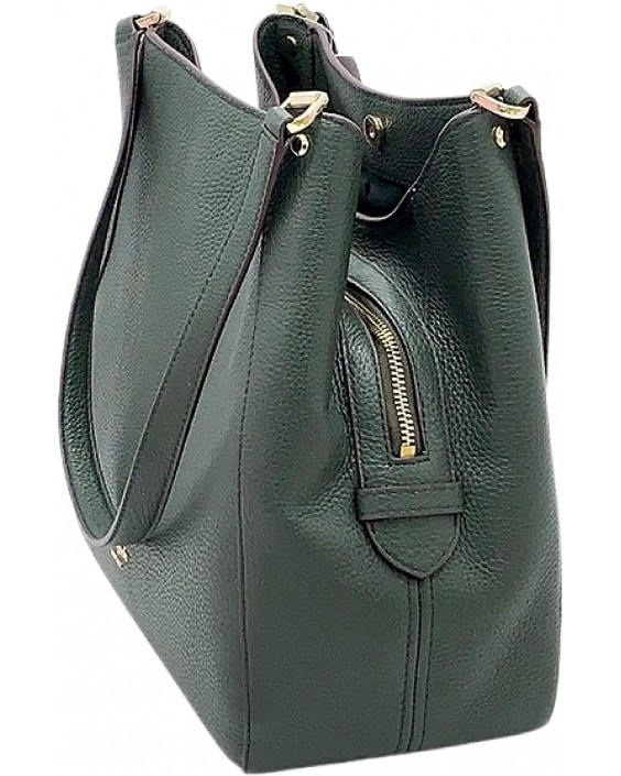 Kabelka Kate Spade New York Leila Medium Triple Compartment Kožená Deep Evergreen