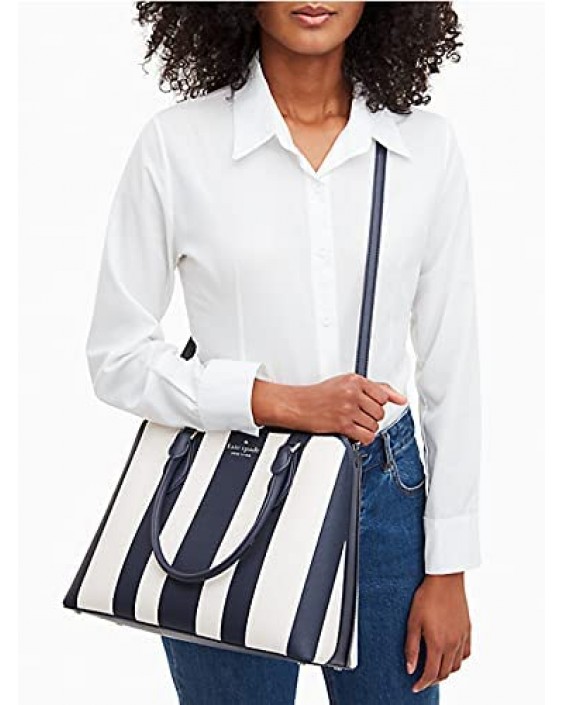 Kabelka Kate Spade Darcy Pond Striped Large Satchel Kožená dámské