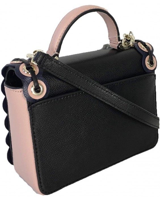 Kabelka Kate Spade Grommet Maisie Colorblock Kožená Satchel Crossbody, Black/Blush Pink