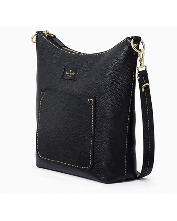 Kabelka Kate Spade Janelle Pebble Kožená Convertible Hobo Crossbody, Black