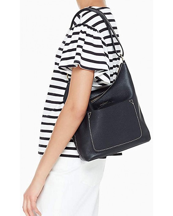 Kabelka Kate Spade Janelle Pebble Kožená Convertible Hobo Crossbody, Black