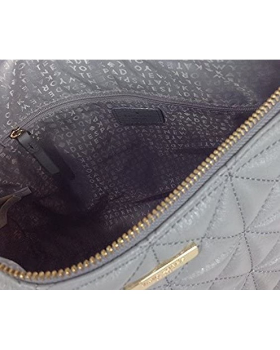 Kabelka Kate Spade Whitaker Place Aurelia Quilted Kožená Hobo, Big Smoke Grey