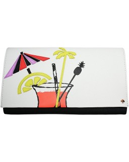 Kabelka Kate Spade Cause a Stir Cocktail Tally Clutch, White Multi