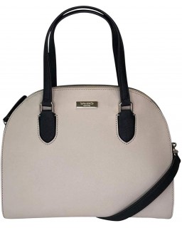 Kabelka Kate Spade New York Reiley Laurel Way Crossbody Dome Satchel - Soft Porcelain / Black