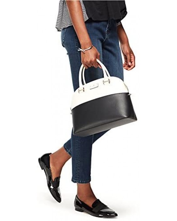 Kabelka Kate Spade Grove Street Carli Kožená Crossbody Purse Satchel, Black Cement