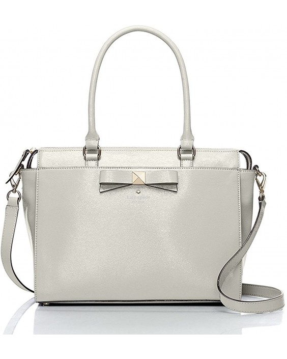 Kabelka Kate Spade Beacon Court Jeanne Patent Kožená Satchel, Light Smoke