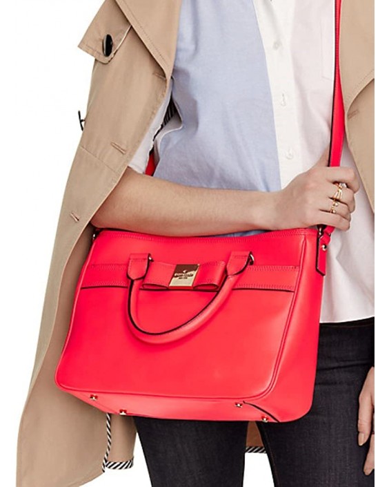 Kabelka Kate Spade Primrose Hill Goldie Kožená Satchel, Geranium