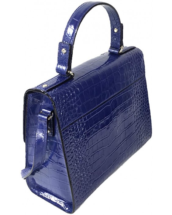 Kabelka Kate Spade New York Knightsbridge Croco Kožená Doris Satchel, Asilah Blue