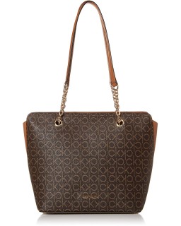 Kabelka Calvin Klein Hailey Signature Top Zip Chain Tote