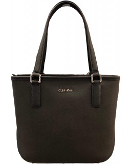 Kabelka Calvin Klein Saffiano Kožená Tote Black