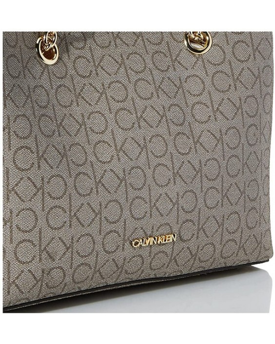 Kabelka Calvin Klein Hailey Signature Triple Compartment Chain Satchel