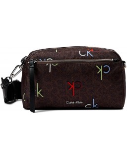 Kabelka Calvin Klein Carabelle Nylon Crossbody Brown/Khaki Multi One Size