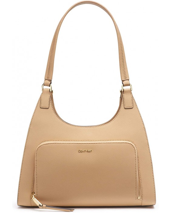 Kabelka Calvin Klein Ava Saffiano Triple Compartment Hobo