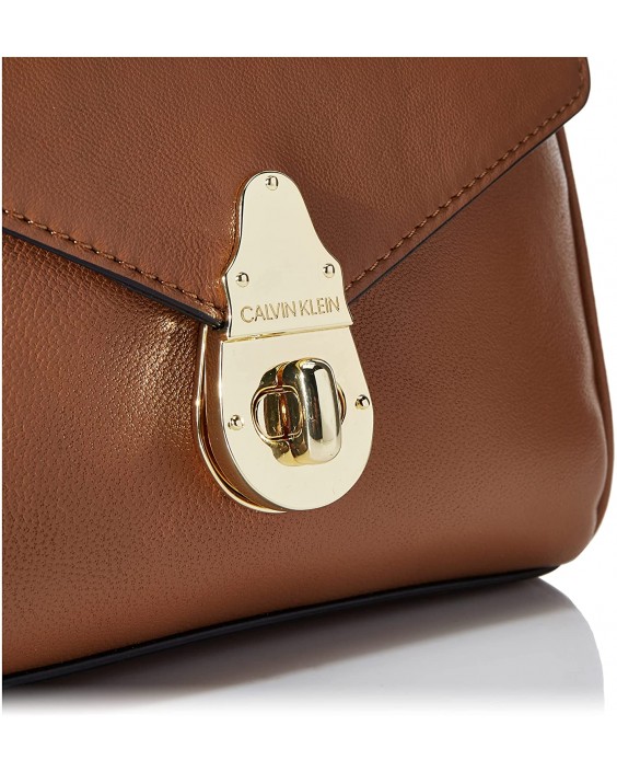 Kabelka Calvin Klein Soft Lock Lamb Kožená Small Convertible Crossbody