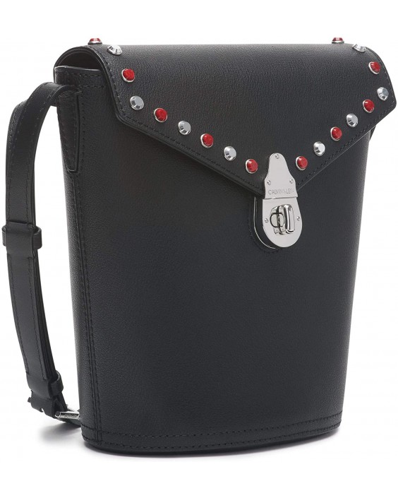 Kabelka Calvin Klein Statement Series Lock Flap Daytonna Kožená Bucket Crossbody