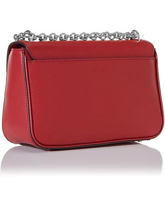 Kabelka Calvin Klein Statement Series Lock Daytonna Kožená Flap Convertible & Crossbody