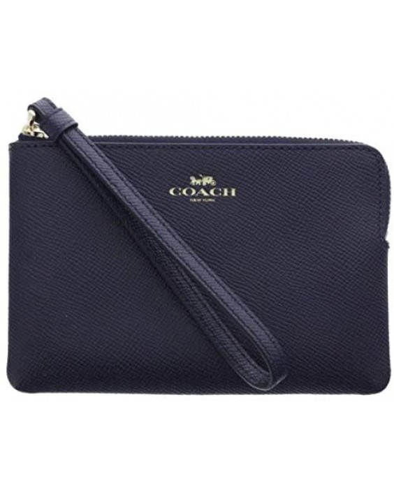 Kabelka Coach Crossgrain Kožená Corner Zip Wristlet, Navy