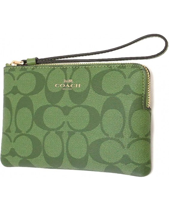 Kabelka Coach Corner Zip Small Wristlet Style No. 91178 Neon Green