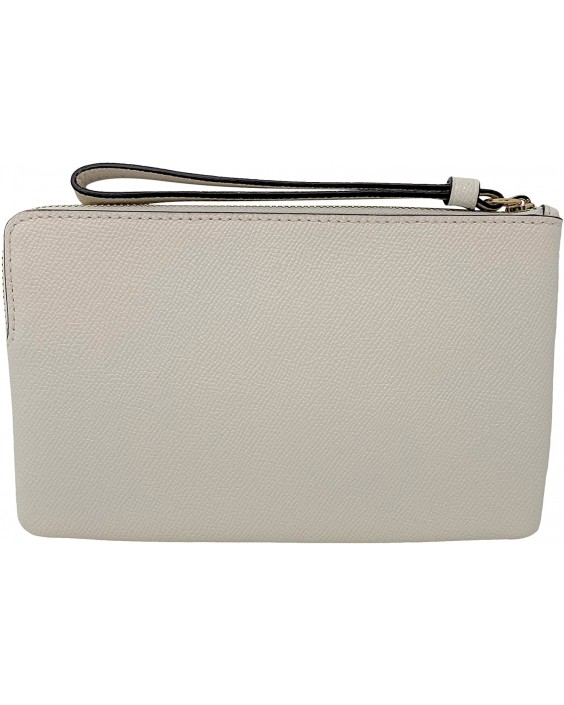 Kabelka Coach Crossgrain Kožená Large Wristlet Style No. 3888 Chalk