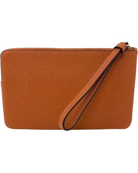 Kabelka Coach Crossgrain Kožená Large Wristlet Style No. 3888 Ginger