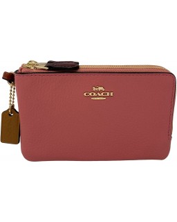 Kabelka Coach Colorblock Kožená Double Corner Zip Wristlet Style No. 91622