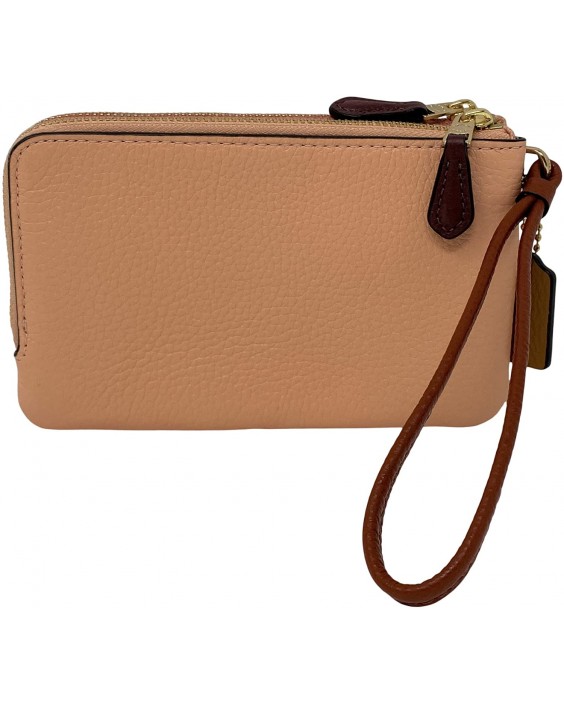 Kabelka Coach Colorblock Kožená Double Corner Zip Wristlet Style No. 91622