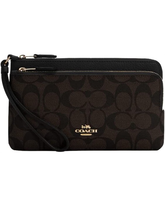 COACH Signature PVC Double Zip