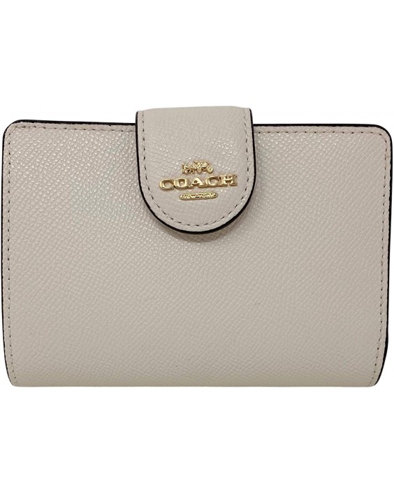 Coach Crossgrain Kožená Medium Corner Zip Chalk Style No. 6390