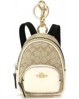 Kabelka Coach Mini Court Backpack Charm In Signature Canvas