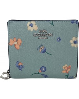 Coach Snap in Mystical Floral Print Light Teal Style No C8703