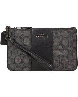 Kabelka COACH Box Program Signature Jacquard Small Wristlet