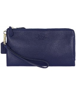 Coach Pebbled Kožená Double Zip/Wristlet 53561