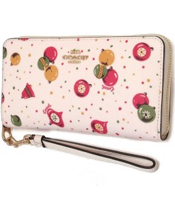 Coach Accordian Zip Phone Wristlet