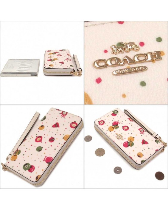 Coach Accordian Zip Phone Wristlet