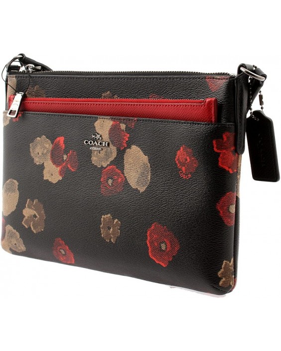 Kabelka Coach Crossgrain Cherry Blossom Floral Pop E/W Crossbody. F56463 QB/M2