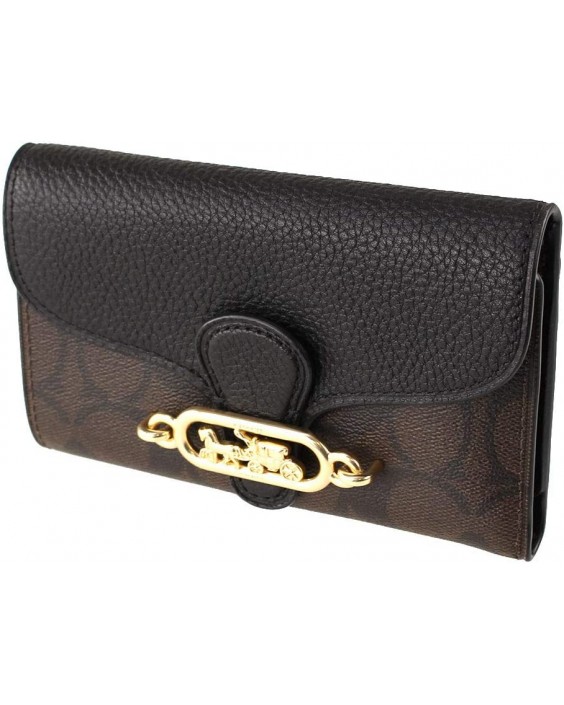 Coach Jade Medium Envelope In Signature Canvas