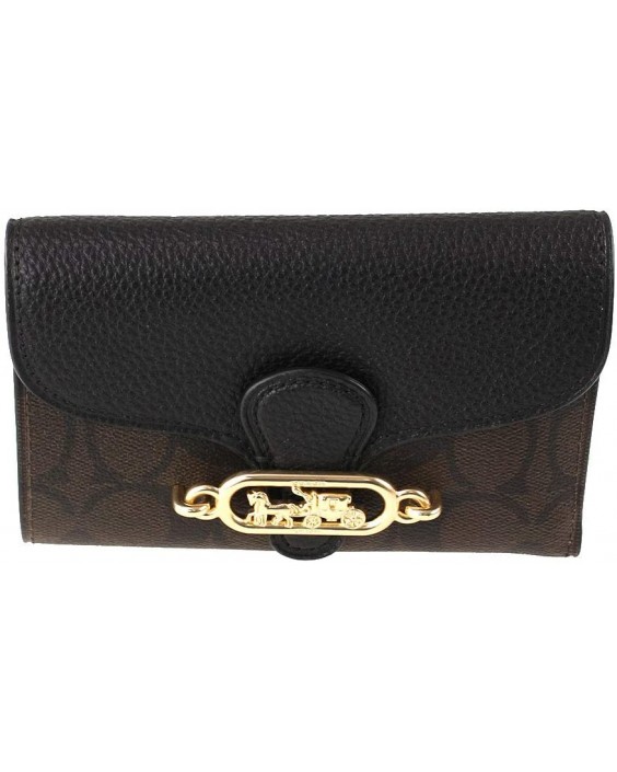 Coach Jade Medium Envelope In Signature Canvas