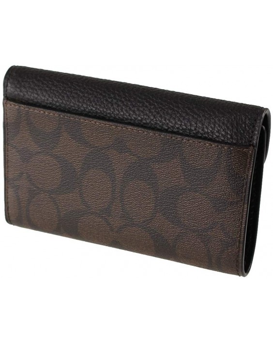 Coach Jade Medium Envelope In Signature Canvas