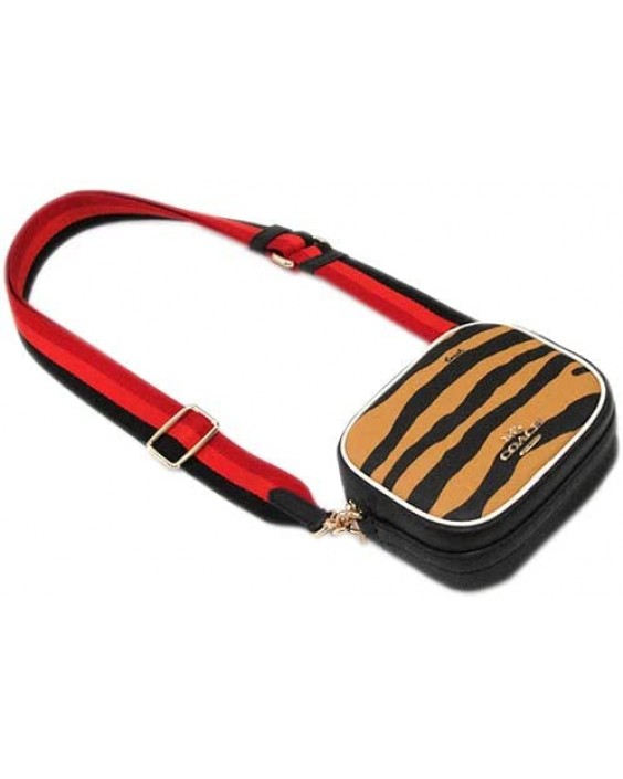 Kabelka Coach Mini Dempsey Camera In Signature Jacquard With Stripe And Coach Patch