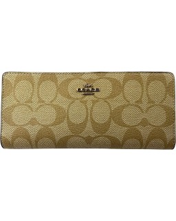 Coach Signature Slim in Light Khaki Chalk